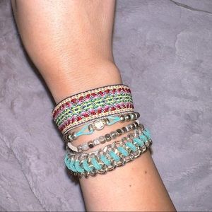 Anthropologie 4 Layered Bracelet boho chic pattern women’s jewelry